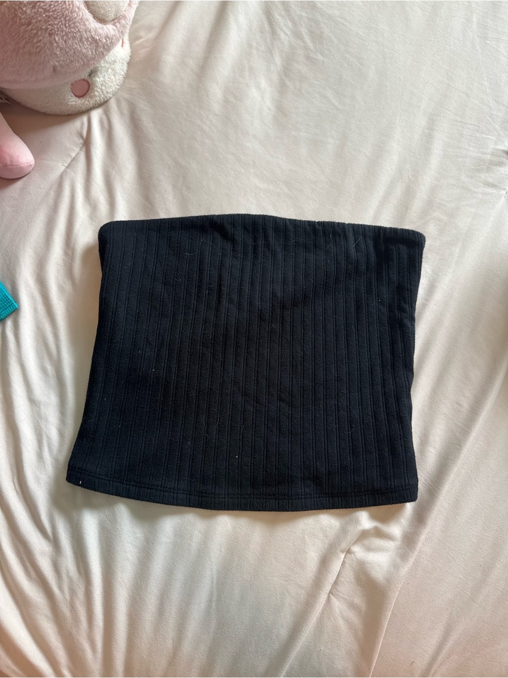 American Eagle Outfitters Black Ribbed Tube Top